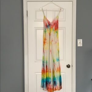 NWT Dannijo Tie-dye Slip Dress, Rainbow